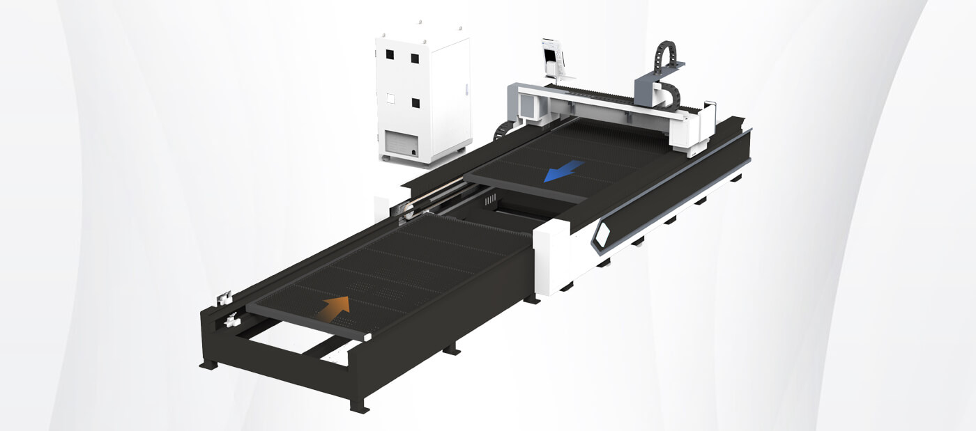 Enclosed Sheet Metal Laser Cutting Machine For Sale Fiber Laser Cutter with Exchange Platform