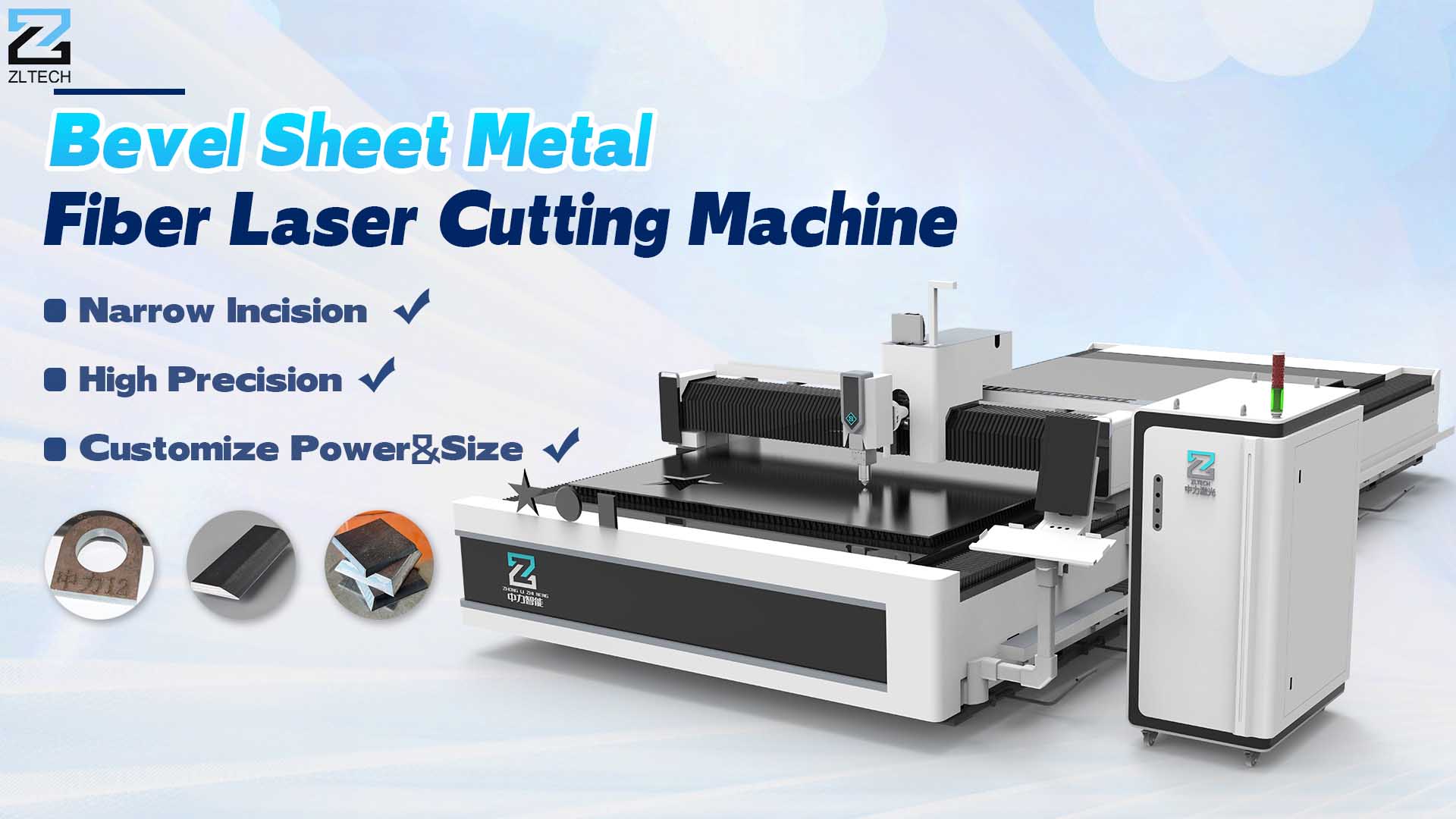 Sheet Metal Bevel Fiber Laser Cutting Machine with Angle Cutting Metal CNC Fiber Laser Cutter