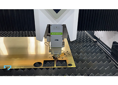 Brass Laser Cutting by Fiber Laser Cutting Machine 3000W