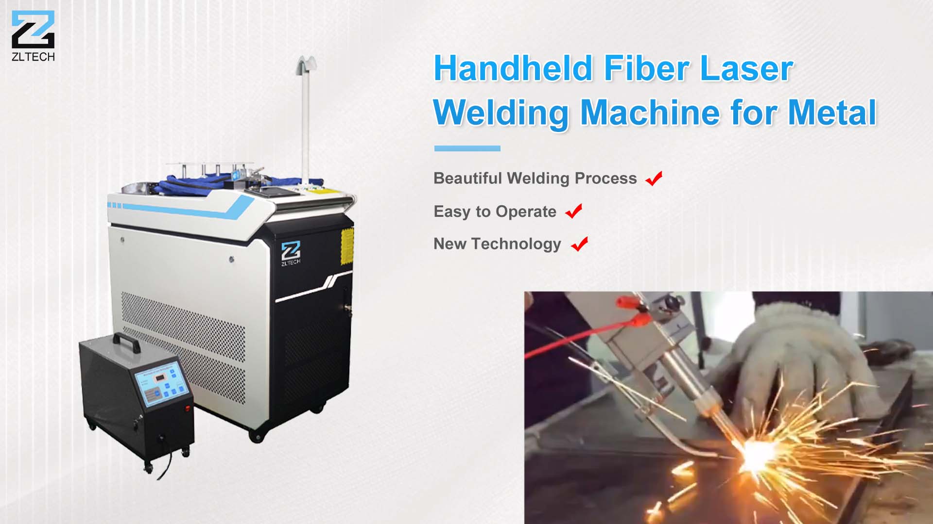 Handheld Portable Fiber Laser Welding Machine with Auto Wire Feeder