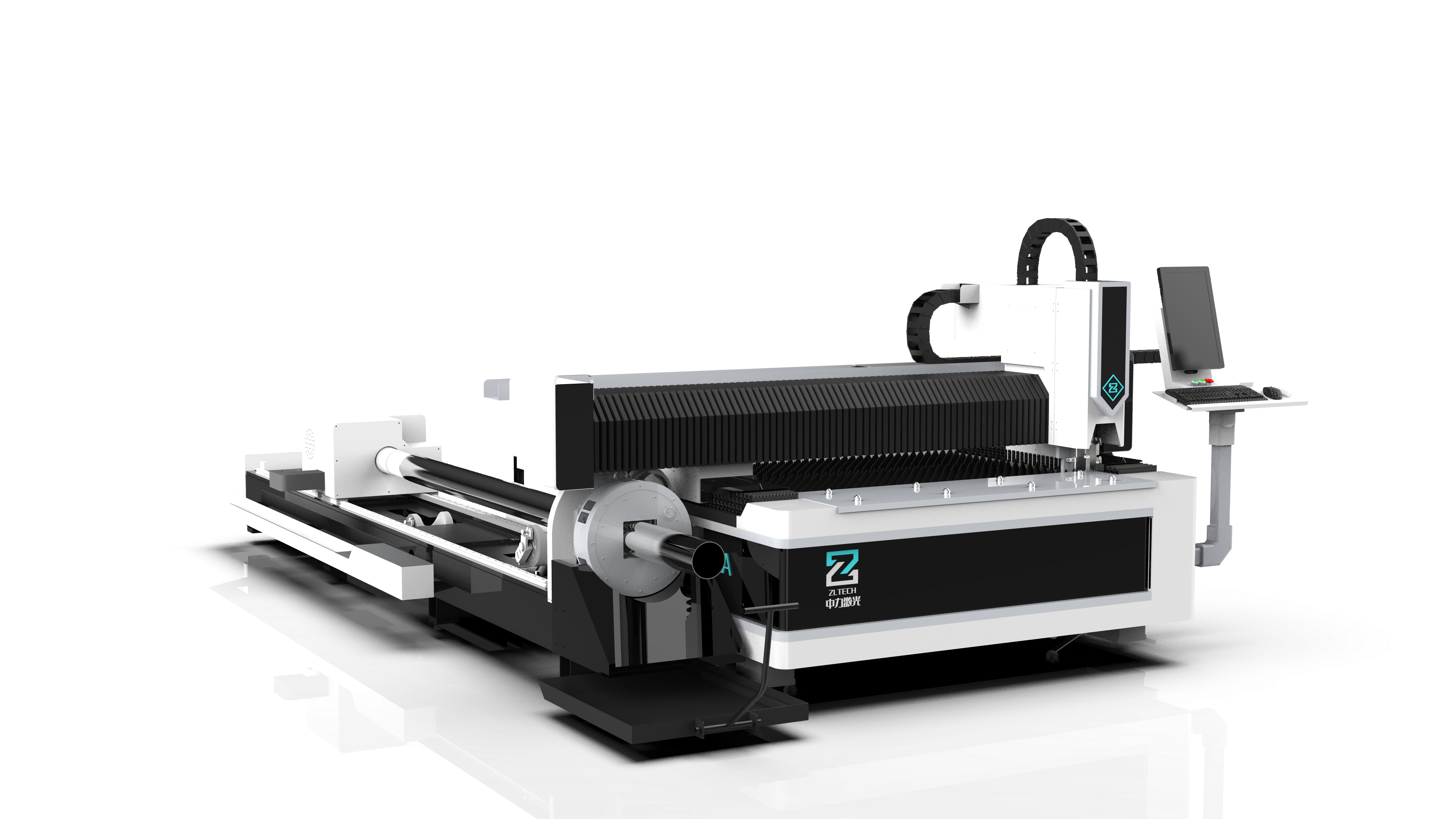 1300*900mm 3000mm Tube And Sheet Fiber Laser Cutting Machine Metal Laser Cutter With 170/230/360mm Rotary